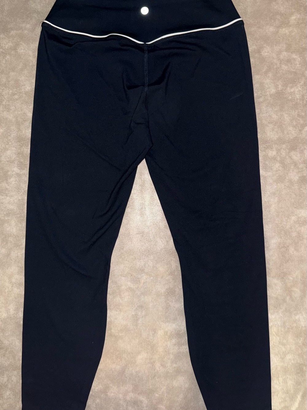 90 Degree by Reflex Interlock Chic Ankle Leggings L Navy White NWT $78 - Picture 3 of 7